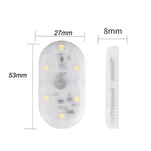 Lampe de lecture à capteur tactile led 5v pour l'intérieur de la voiture, lumières d'attraction à LED, Charge USB, 6 ampoules, lumière de porte de voiture - Product Image 4