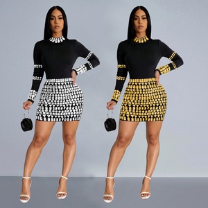 2025 New Chic Silver Rhinestone <strong>Dress</strong> Glam Long Sleeve Night Out Crystal Birthday Outfits Diamonds Beading Club <strong>Sexy</strong> Mini <strong>Dress</strong> - Product Image 1