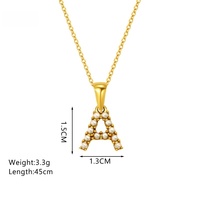 Collier unisexe tendance en imitation perle, chaîne rolo en acier inoxydable plaqué or 18 carats, étanche