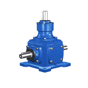 Tùy chỉnh công nghiệp 1:2 tỷ lệ góc bên phải bevel Reducer với trục xoắn ốc hộp số truyền chính xác bevel hộp số - Product Image 1