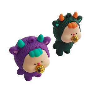 Cute Bubble Blowing Dragon PVC Figurine Keychain Cartoon Animal <b>Doll</b> Bag Pendant Decor <b>Accessory</b> - Product Image 6