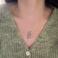 Collar de Cadena Ajustable Zooying para Mujer, Colgante de Tarot con Tarjeta de Amor, Colgantes y Dijes de Aleación Mística de Moda, Regalo