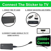Console de jeu vidéo portable M8 4K, prend en charge 64G, console de jeu TV portable sans fil 40000, prend en charge les jeux N64, carte TF 256 Go