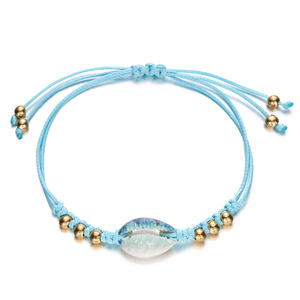 Bracelet tissé mode peint coquille étoile de mer tissé à la main Bracelet de coquille pour les femmes Uionen 1308 - Product Image 6
