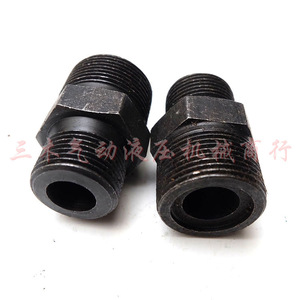 Raccord hydraulique soudé en acier, corps de raccord droit traversant M12 M18 M22 M27 Type A, pour équipement haute température - Product Image 2