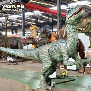 Modèle <span class=keywords><strong>de</strong></span> dinosaure Velociraptor animatronique réaliste grandeur nature, statue en acier et silicone pour intérieur/extérieur, musée, parc à thème, exposition <span class=keywords><strong>de</strong></span> dinosaures - Product Image 6