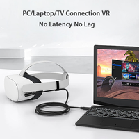 Câble actif à fibre optique de type C USB 3.1 câble AOC haute vitesse 10 Gbps avec blindage tresse pour moniteur de projecteur d'ordinateur portable VR