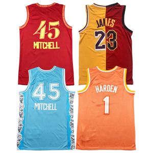 <span class=keywords><strong>Maillot</strong></span> de basket-ball cousu pour hommes 45 <span class=keywords><strong>Donovan</strong></span> <span class=keywords><strong>Mitchell</strong></span> 23 James 1 James Harden S-2XL - Product Image 1