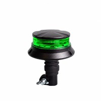 ECE-Zertifizierte LED-Warnleuchte, Notfall-Stroboskoplampe für LKW und Traktoren, Bernsteinfarben, Flexibler Hals, Stangenklemmenhalterung