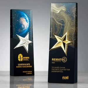 Trofei all'ingrosso produttore all'ingrosso Logo personalizzato gratuito a buon mercato ultimo premio targa trofeo calcio trofeo di cristallo personalizzato in metallo - Product Image 3