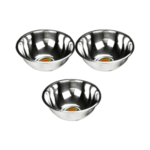 Juego de cuencos clásicos de mezcla de forma profunda redonda personalizada de nuevo diseño de varios tamaños, cuenco clásico de acero inoxidable de 10 cm de Bangladesh - Product Image 5