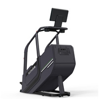 Soluciones de apoyo para gimnasio de gama alta, pantalla LED comercial, máquina de entrenamiento de escaleras, ejercicio interior, entrenamiento cardiovascular, equipo de Fitness