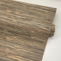 Revêtement mural MYWIND aux couleurs naturelles et noires, décoration en toile de jute naturelle