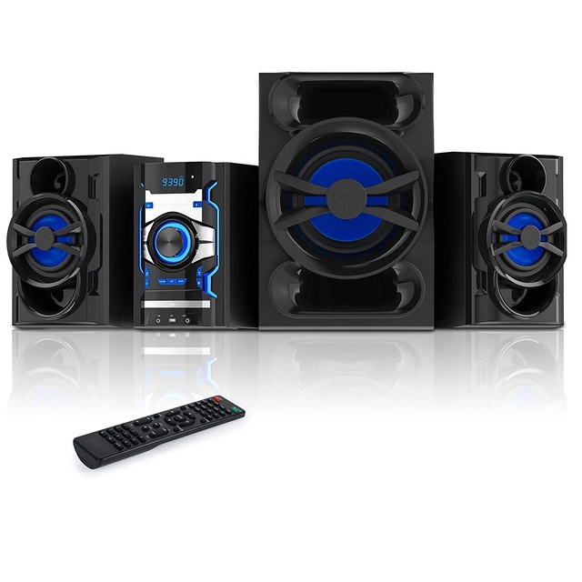 High End 200W DVD VCD MP3 Woofers and Home Theater System with Music Light SYNC