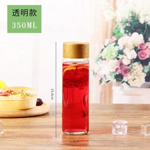 Bouteille en verre transparente de 350 ml, 375 ml, 750 ml avec logo OEM, pour limonade, jus de gingembre pétillant, bière, <span class=keywords><strong>eau</strong></span> <span class=keywords><strong>VOSS</strong></span>, avec bouchon, brosse et impression sérigraphique - Product Image 3