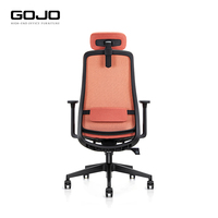 Silla de Oficina Ejecutiva Ergonómica de Lujo con Respaldo Alto de Malla, Reposabrazos 4D y Reposacabezas Ajustable
