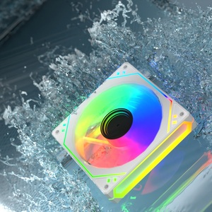 12Cm Argb Chiếu Sáng Tiếng Ồn Thấp Bezel Độc Đáo Thiết Kế 9 Lưỡi Vô Hạn Gương Làm Mát Không Khí Chơi Game Máy Tính Để Bàn PC Fan Nhựa Tản Nhiệt - Product Image 2