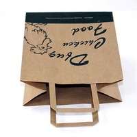 Markalı otel Take Away özel suşi kağıt torba gıda paket için dayanıklı kaliteli Fast Food paket kağıt torba