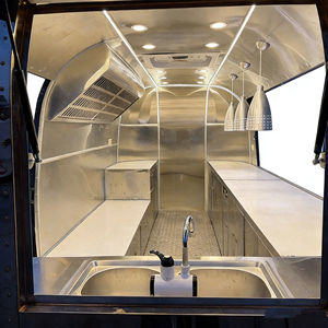 Chariot de restauration mobile d'usine, chariot de vente ambulante, chariot à snacks, chariot à hamburgers, chariot à café, chariot à glaces, camion de restauration, marché nocturne, vente de rue, en acier inoxydable - Product Image 6