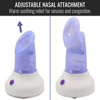 Masseur facial personnel à vapeur avec embout nasal, brume chaude pour le visage et le nez, pour le nettoyage des pores et le soulagement des sinus
