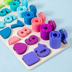 4-In-1 Number <b>Shape</b> <b>Sorter</b> Counting Stacker Fishing Board Game Preschool Early Educational Activities <b>Toys</b> for Kids - Product Image 3