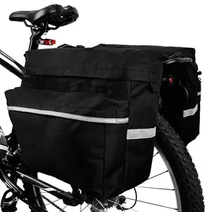 고품질 도매 야외 새로운 디자인 큰 용량 하이킹 폴리 에스테르 방수 자전거 후면 좌석 자전거 가방