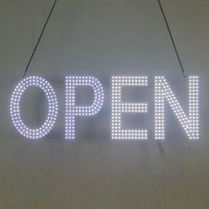 Hight Bright Orange Thin Light PCB RGB Flasher Large LED Open Signs Vap Hookah Shop Pantalla de publicidad LED - Product Image 5