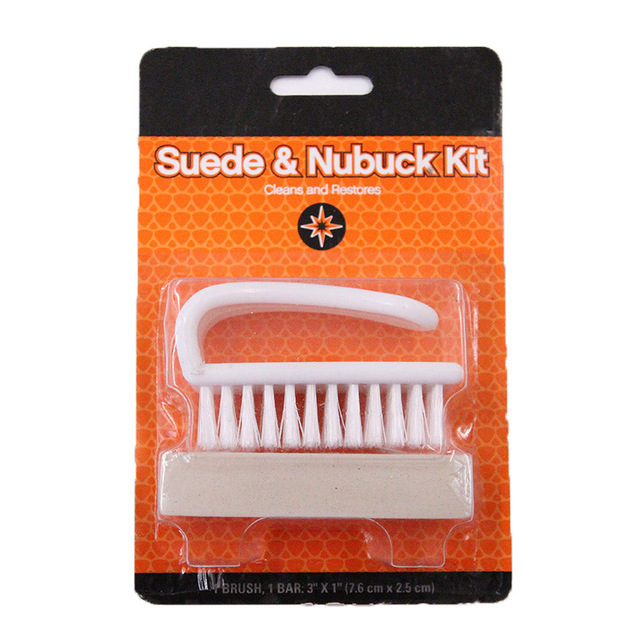 Plastic Handle Mini Crepe Brush Suede Nubuck Cleaning Eraser Bar Restores Color Suede Cleaning Kit