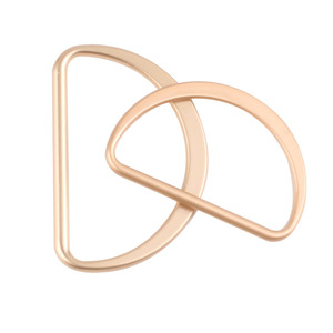 The Second Button Metal D Ring Buckle Alloy Polished Finish For Clothing Bag Hardware - Product Image 1