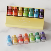Bouteilles en verre transparent de 30 ml, 60 ml, 250 ml pour les soins de santé, les shots de compléments alimentaires, les boissons énergisantes avec bouchon en aluminium, impression d'un logo personnalisé