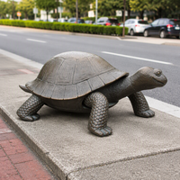 Sculpture personnalisée de dragon tortue en bronze, célèbre en Chine, pour le feng shui