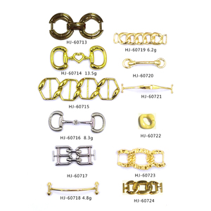 HJ <span class=keywords><strong>IRun</strong></span> Logo personnalisé Boucle de chaussure Lacets Breloque de verrouillage Or Sneaker Accessoires avec strass Métal Accrocher <span class=keywords><strong>Chaussures</strong></span> Chaîne - Product Image 3