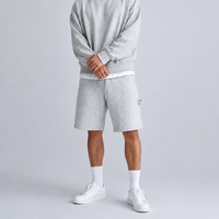 Short de Jogging Streetwear 400 GSM, Short en Molleton 100% Coton avec Cordon de Serrage, Personnalisé, pour l'Été