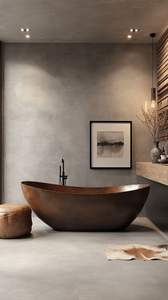 Baignoire tendance en cuivre de forme rectangulaire pour salle de bain, fabriquée par des exportateurs indiens - Product Image 6