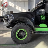 Ailes avant en fibre de carbone pour Ford F-150 Raptor 2017-2020, paire gauche et droite, ventilées, élargies, finition brillante, panneaux tout-terrain