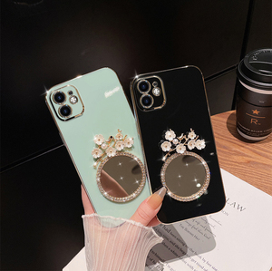 Bella ragazza cuore specchio in vetro temperato custodia per telefono cellulare per <span class=keywords><strong>Xiaomi</strong></span> Redmi <span class=keywords><strong>Note</strong></span> 9S <span class=keywords><strong>9</strong></span> <span class=keywords><strong>Pro</strong></span> 10T 10 <span class=keywords><strong>Pro</strong></span> Lite - Product Image 3