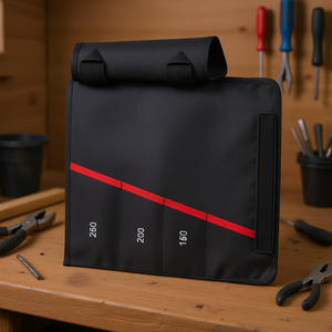 Roll Up Tool Bag For Knipex TwinGrip 4 Compartments With Measurement Markings - Product Image 2