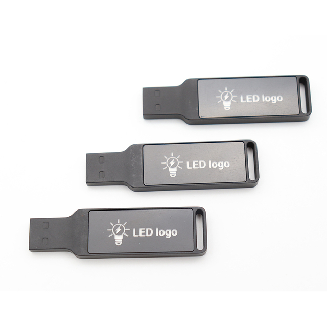 USB Drive 64GB 32GB Colorful Glowing Metal USB Flash Drives 2GB 4GB Personalized Gift Pen Drives 8GB 16GB Mini Flash Disk