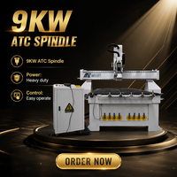 Routeur CNC ATC 1325 avec changeur automatique de 12 outils pour la gravure et la découpe du bois, de l'acrylique et du mousse