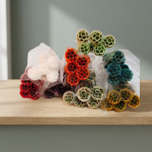 Flor Natural Preservada y Seca de Scabiosa Pristimera, Follaje Eterno, Tipo Molinillo, Cabeza Única, para el Día de la Madre - Product Image 3