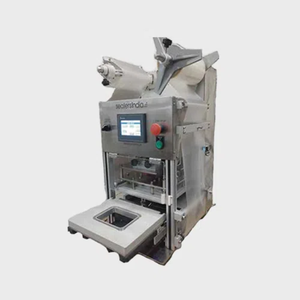 Machine adaptée aux bacs PP/gobelets en papier Bacs à bagasse étanchéité Ultima neo-F avec rinçage au gaz étanchéité sans fuite - Product Image 1