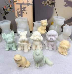 Different Breeds Puppy Dog Candle <b>Mold</b> Eco Friendly Non-Stick DIY Silicone 17-Piece Home Decor Sanzon Brand - Product Image 6