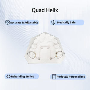 อุปกรณ์จัดฟันแบบ Quad Helix สำหรับขยายหลังคาฟัน แก้ไขปัญหาฟันกัดแบบไขว้ ปรับแต่งได้ตามต้องการ - Product Image 1