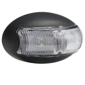 ADR Tahan Air Amber Bulat Garis 24 Volt LED Clearance Sisi Marker Lampu Truk Ringan