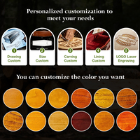 Ataúd Europeo de Madera de Paulownia de 20 mm con Acabado Brillante para Entierro Ecológico, Venta al Por Mayor Premium