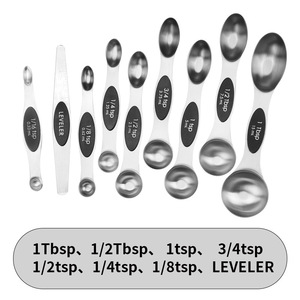 Cantidad <span class=keywords><strong>de</strong></span> <span class=keywords><strong>cuchara</strong></span> magnética fuerte <span class=keywords><strong>de</strong></span> acero inoxidable con <span class=keywords><strong>cuchara</strong></span> <span class=keywords><strong>de</strong></span> <span class=keywords><strong>gramos</strong></span> Medición cuantitativa Condimento 9 <span class=keywords><strong>Cuchara</strong></span> doble lanuda - Product Image 6