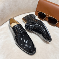 2026 Neue Herren Schwarze Lackleder-Smokingschuhe Hochglanz Oxford Formelle Anzugschuhe für Hochzeiten Schuhe für Bräutigam & Trauzeugen
