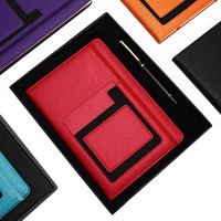 Offre Spéciale cahier en cuir PU avec porte-stylo élastique couverture rigide bureau écriture planificateur Agenda couture reliure poche pour téléphone