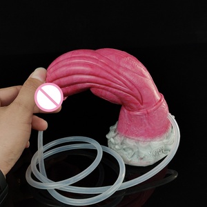 YOCY Animal Dildo Small Knot Wolf Dog Squirting Dildos Realistic Penis Sex Toy for Female Masturbate With <b>Suction</b> Cup S M Size - Product Image 5