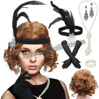 Serre-tête Fascinator à Plumes pour Femme, Coiffe de Mariée, Chapeau pour Mariage, Cocktail, Tea Party, Accessoire Cheveux pour Déguisement Derby Gatsby